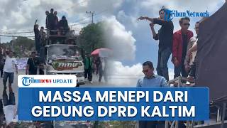 Massa Aksi Menepi dari Gedung DPRD Kaltim, Akan Bergeser ke Kantor Gubernur Rudy Mas'ud