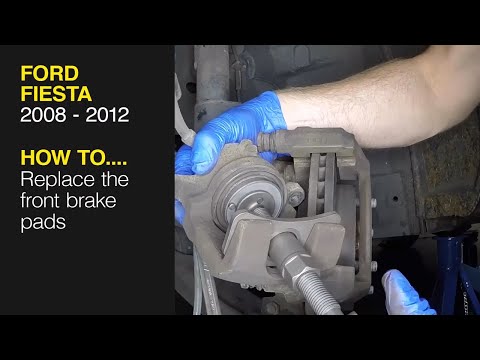How to Replace the front brake pads on the Ford Fiesta 2008 to 2012