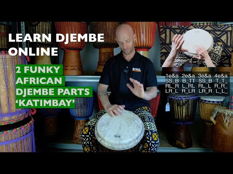 Funky West African Djembe Parts from the Rhythm 'Katimbay' | Learn Djembe Online