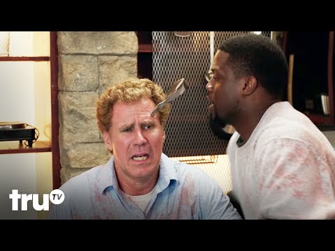Thumbnail of the video: Funniest Kevin Hart and Will Ferrell Moments (Mashup) | Get Hard | truTV