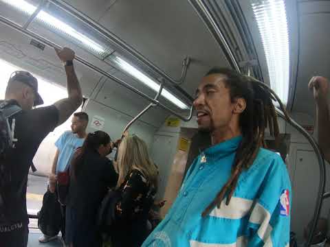 O REI DO RAP NO TREM (MC DUTREM) - RIMADORES DO VAGÃO @kagibre #Rap #HipHop (SE INSCREVA)