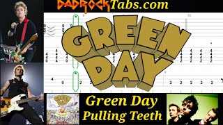 Pulling Teeth - Green Day - Guitar + Bass TABS Lesson 