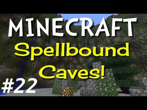 EPIC Cliff Diving in Spellbound Caves - Minecraft Hardcore Mode