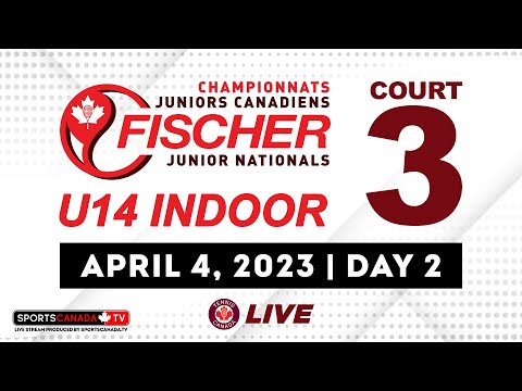 2023 Tennis Canada Fischer U14 Indoor National Championships 🎾 Court 3 | AM session [April 4, 2023]