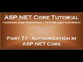 Authorization in ASP NET Core