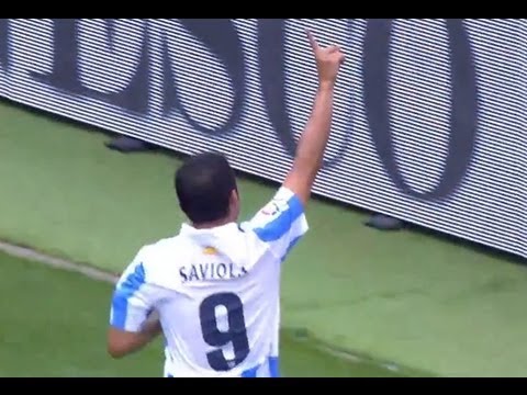 Gol de Saviola (2-0) en el Málaga CF - Real Betis Jornada 6