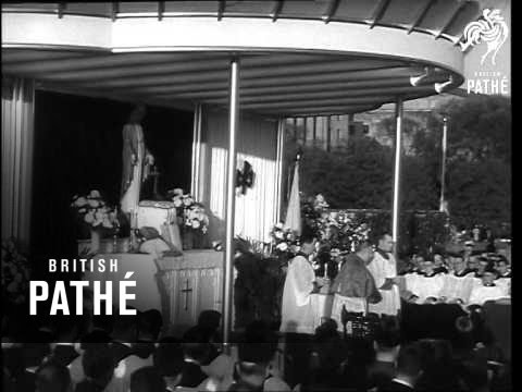 Catholic Rally Celebrates Marian Year (1954)
