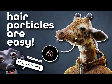 hair particles tutorial in blender 3d