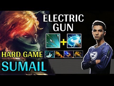 Sumail Play Windranger MID | Electric Gun With Maelstrom, Hard Game - Dota 2