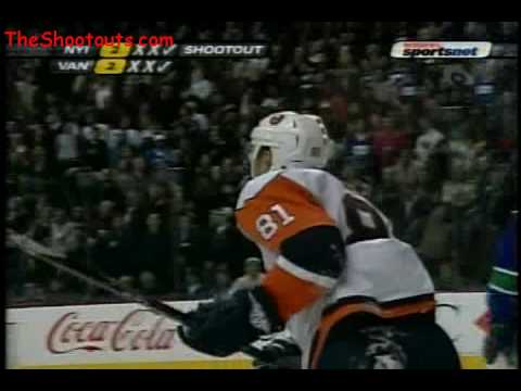 Miroslav Satan (NYI) vs. Roberto Luongo (VAN) Shootout January 8, 2008