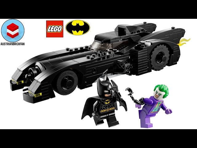 Vídeo relacionado con LEGO 76224 DC Batmobile Persecución de Batman vs. The Joker Coche de Juguete y 2 minufiguras, maqueta de Coche del Caballero Oscuro con Batarang, Regalo de Superhéroes para Niños y Niñas