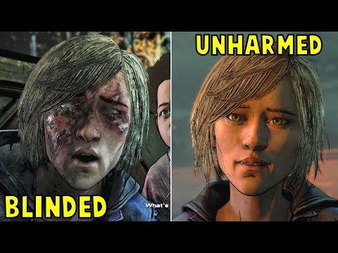 Saving Blinded Violet vs Unharmed Violet - All Choices- The Walking Dead Season 4 Episode 4