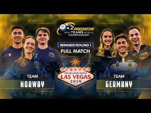 🇩🇪 Germany vs Norway 🇳🇴 ▸ Predator WPA Teams World Championship 2026