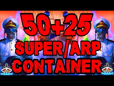 Wir öffnen 50 + 25  SUPER/ARP CONTAINER *Schüffe!!* 😱😱😱 "Container opening"⚓️ in World of Warships 🚢