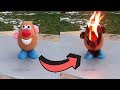 Lighting Mr Potato Head On Fire