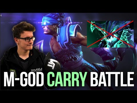 Miracle- AM 9k vs MidOne 10k OD - M-GODS Carry Battle - Dota 2