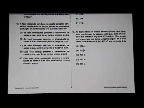 Prova ASSISTENTE TÉCNICO ADMINISTRATIVO I (área de atuação: Materias) Unesp concurso público VUNESP