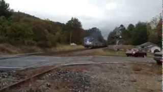 preview picture of video 'Amtrak Blue Ridge Special at Black Mountain, NC!!! 10/13/13'