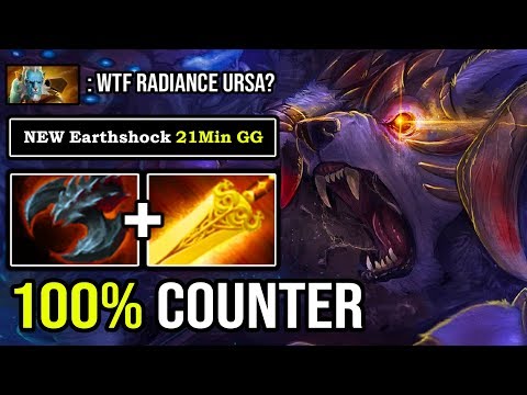 HOW TO 100% DESTROY CANCER PL - Crazy Meta Ursa Radiance 21min GG Jumping Earthshock Radius DotA 2