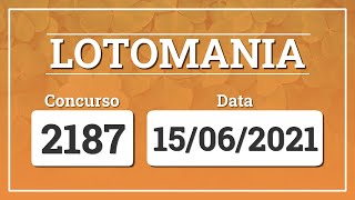 Capa de LOTOMANIA 2187