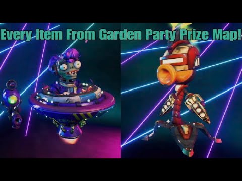 Plants Vs Zombies BFN Every Item From Garden Party Prize Map!