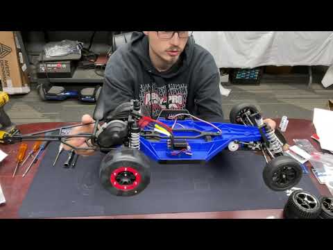 No Prep RC Drag Build Part 3 Traxxas Bandit VXL, Drag Tires and Wheelie Bar