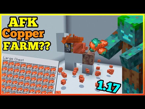 AFK COPPER FARM?? Minecraft 1.17 Part 1 First Impressions.