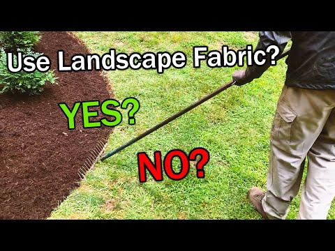 マルチの下に造園用の布地を使用する必要がありますか?
