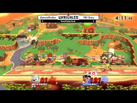 Unrivaled 5 WiiU - WeenieMcGee (Little Mac) vs FBC Drew (MK) - Pools