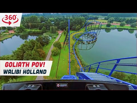 Goliath Onride 360º POV - Walibi Holland - 4K