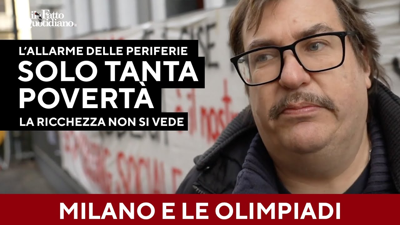 “La ricchezza delle Olimpiadi qui non si vede, solo tanta povertà”. Allarme delle periferie milanesi