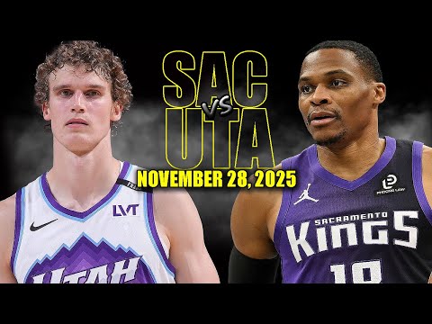 Sacramento Kings vs Utah Jazz Full Game Highlights - November 28, 2025 | NBA Season