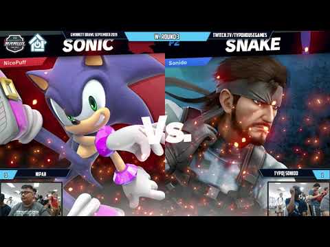 Gwinnett Brawl September 2019 - Nipah(Sonic) VS Typo| Sonido(Sonic/Snake) - W. Round 3