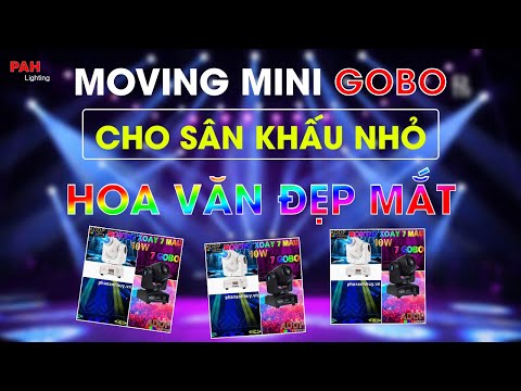 Đèn Moving Spot LED Mini 10W Giá Rẻ cho sân khấu nhỏ