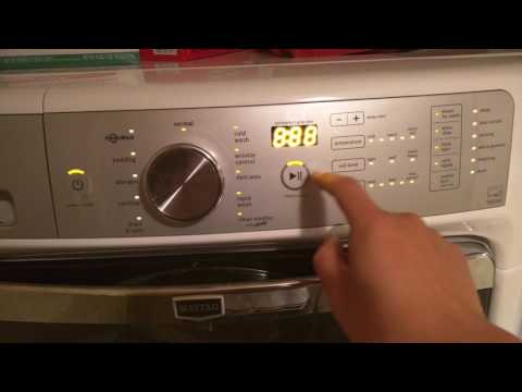 Maytag Maxima XL diagnostic mode