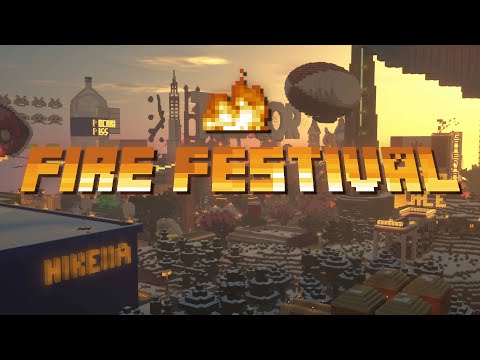 i played a music festival in minecraft #FIREFEST2019