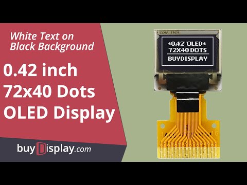 White 0.42" inch OLED Display Panel 72x40 IIC I2C Serial SPI SSD1306