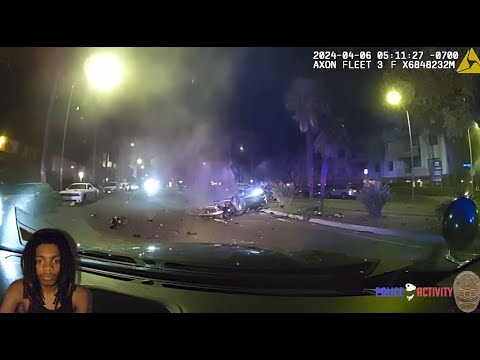 Driver in Stolen Lamborghini Huracan Crashes During High-Speed Police Pursuit in L.A. | REACTION
