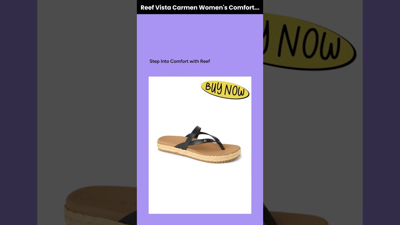 Watch Reef Vista Carmen Women's Comfort Sandals video