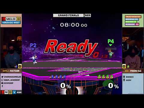 Franz (Dr Mario) vs Fiction (Falco) - Melee @ Verdugo West #180 Grand Finals