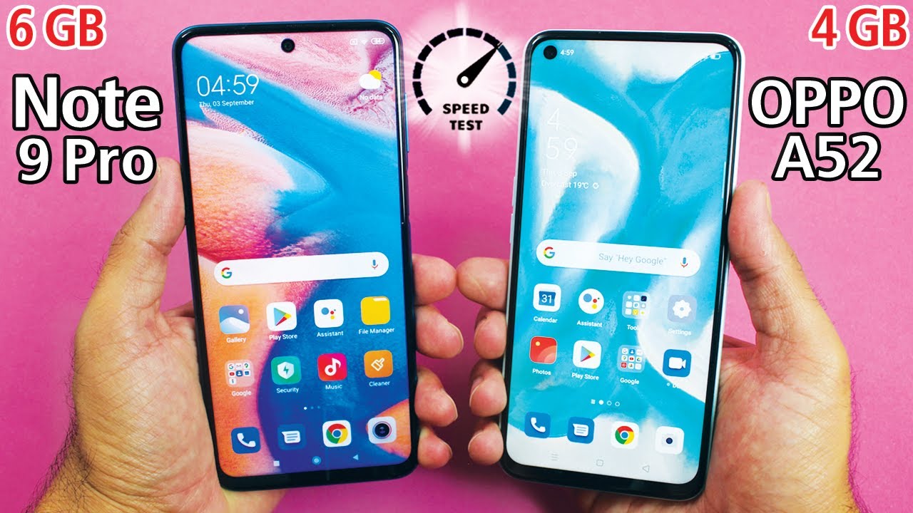 Redmi Note 9 Pro vs Oppo A52 Speed Test! *WOW*😲