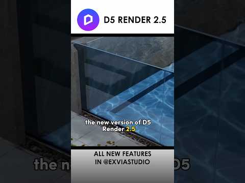 Best New Features Of D5 RENDER 2.5 - #shorts #d5render #archviz #3d #cgi #rtx