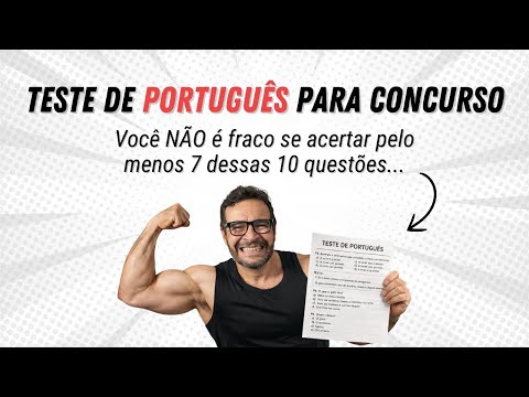 Faça o teste e descubra se seu PORTUGUÊS está fraco