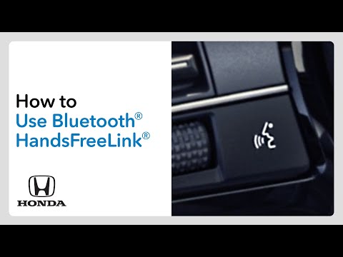 How to Use Bluetooth® HandsFreeLink® Voice Recognition