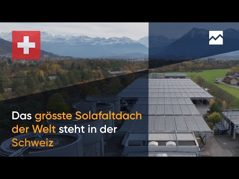 Einweihungsfeier des grössten Solarfaltdachs der Welt – auf der ARA Thunersee (Schweiz)