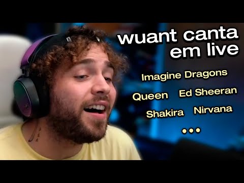 wuant cantando músicas famosas em live