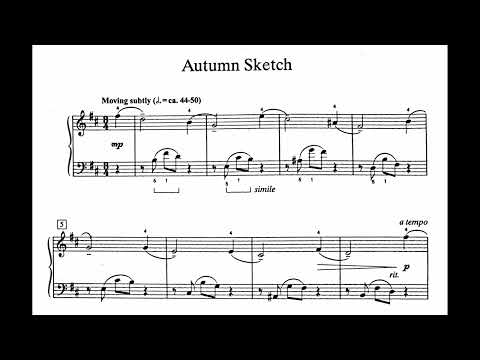 Autumn Sketch, by William Gillock from the Lyric Preludes in Romantic Style