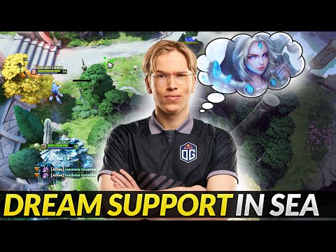 This is the Dream Support in SEA - Topson with Tiny Mid