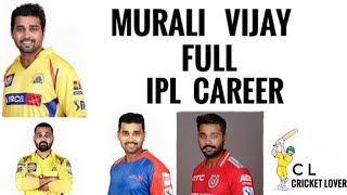 Murali Vijay Full IPL Career (Cricket Lover B)|Murali Vijay ipl career