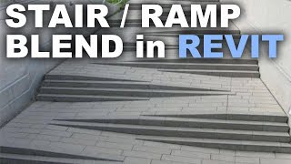 Modeling a Stair / Ramp blend in Revit Tutorial
